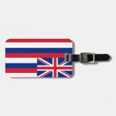 Hawaii-Staats-Flagge Gepäckanhänger (Vorderseite horizontal)