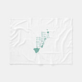 Hawaii-Staats-Motto-Slogan Fleecedecke (Vorderseite (Horizontal))