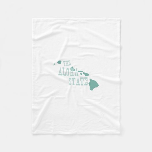 Hawaii-Staats-Motto-Slogan Fleecedecke (Vorderseite)