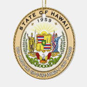 Hawaii-Staats-Siegelamerika-Republiksymbolflagge Keramikornament (Links)