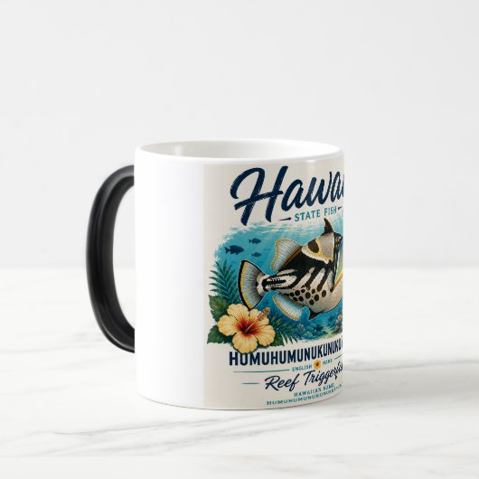 Hawaii Staatsfisch Verwandlungstasse (Vorderseite Links)