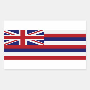 Hawaii-Staatsflagge Rechteckiger Aufkleber
