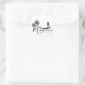 Hawaii Standup Paddle Quadratischer Aufkleber (Tasche)