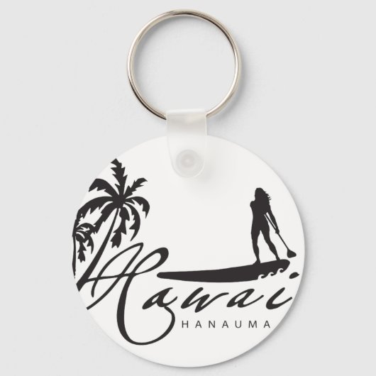 Hawaii Standup Paddle Schlüsselanhänger (Vorderseite)
