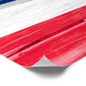 Hawaii State Flag Grunge Poster (Ecke)