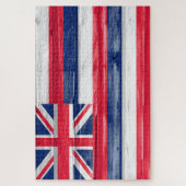 Hawaii State Flag Grunge Puzzle (Vertikal)