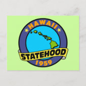 Hawaii Statehood Postkarte (Vorderseite)