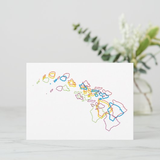 Hawaii Stolz Einladung (Stehend Vorderseite)