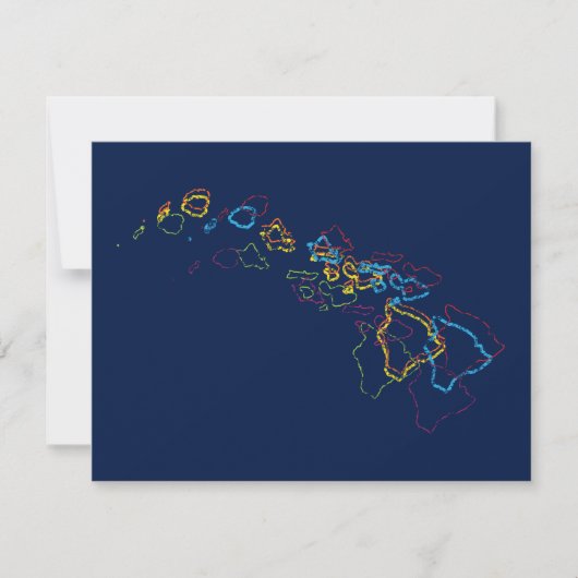 Hawaii Stolz Einladung (Vorderseite)