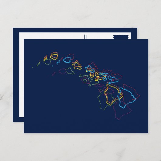 Hawaii Stolz Postkarte (Vorne/Hinten)