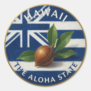Hawaii Stolz 🌺 Runder Aufkleber