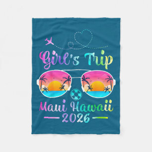 Hawaii Strand Frauen Mädchen Reise 2026 Sommer Sti Fleecedecke