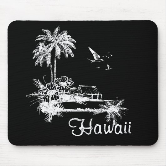 Hawaii-Strand-Hütte Mousepad (Vorne)