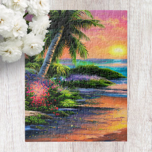 Hawaii-Strandlandschaft-Puzzle Puzzle