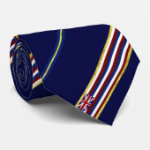 Hawaii Streifen-Fahne Krawatte (Gerollt)