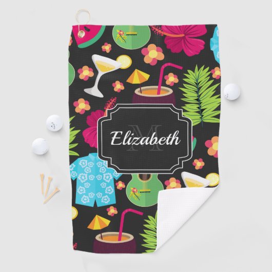 Hawaii Summer Pattern Golfhandtuch (Insitu)