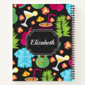 Hawaii Summer Pattern Notizblock (Rückseite)