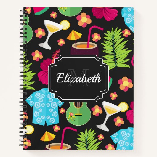 Hawaii Summer Pattern Notizblock (Vorderseite)