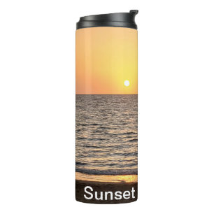 Hawaii Sunset Anpassbare Fotografie Thermosbecher