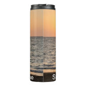 Hawaii Sunset Anpassbare Fotografie Thermosbecher (Rückseite)