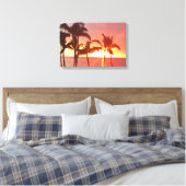 Hawaii Sunset Foto Designed Stretched Leinwand (Insitu (Schlafzimmer))