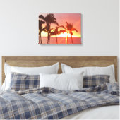 Hawaii Sunset Foto Designed Stretched Leinwand (Insitu (Schlafzimmer))