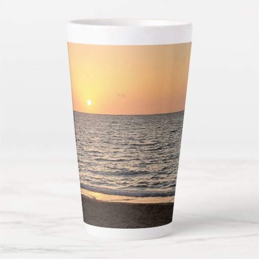 Hawaii Sunset Fotografie Latte Tasse (Vorderseite)