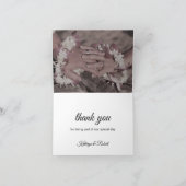 Hawaii Sunset on Beach Wedding Vielen Dank Dankeskarte (Innenseite)