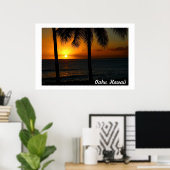 Hawaii Sunset Poster (Heimbüro)
