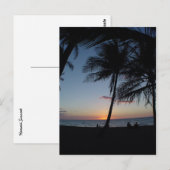 Hawaii Sunset Postkarte (Vorne/Hinten)