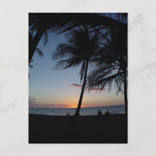 Hawaii Sunset Postkarte (Vorderseite)