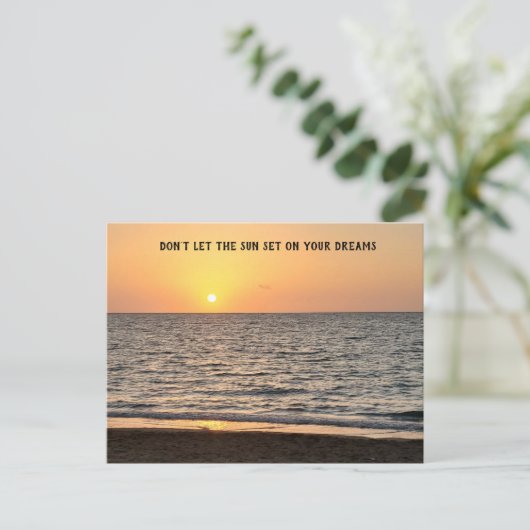 Hawaii Sunset Postkarte (Stehend Vorderseite)