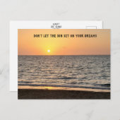 Hawaii Sunset Postkarte (Vorne/Hinten)