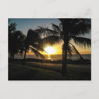 Hawaii Sunset Sharks Cove Postkarte