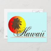 Hawaii Sunset Souvenir Postkarte (Vorne/Hinten)