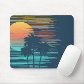 Hawaii Sunset Sunrise Graphic Topical Rainforest Mousepad (Mit Mouse)