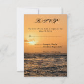 Hawaii Sunset Wedding RSVP (Vorderseite)