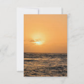 Hawaii Sunset Wedding RSVP Karte (Rückseite)