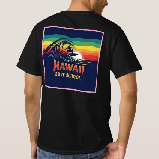 HAWAII SURF SCHOOL T-Shirt (Rückseite)