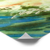 Hawaii Surf Vintage Reise Poster (Ecke)