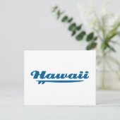Hawaii Surfboard Postkarte (Stehend Vorderseite)