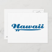 Hawaii Surfboard Postkarte (Vorne/Hinten)