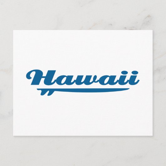 Hawaii Surfboard Postkarte (Vorderseite)