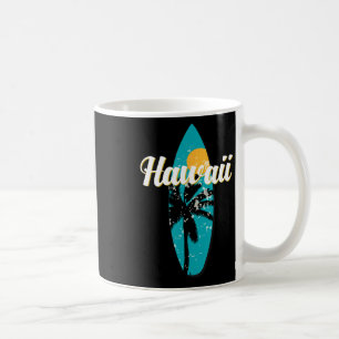 Hawaii Surfen Aloha Vintage Retro Surfbrett Strand Kaffeetasse