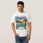 Hawaii Surfen T-Shirt (Vorne ganz)