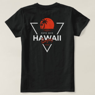 Hawaii Surfen Vintage Sonnenuntergang Tropischer S T-Shirt
