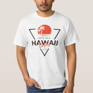 Hawaii Surfen Vintage Sonnenuntergang Tropischer S T-Shirt