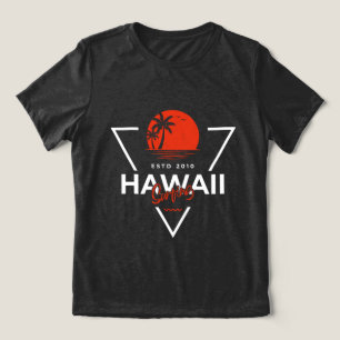 Hawaii Surfen Vintage Sonnenuntergang Tropischer S Tri-Blend Shirt