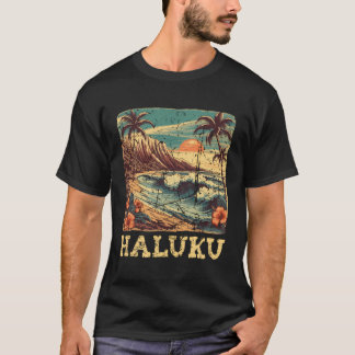Hawaii Surfer Beach Haluku Vintager Urlaub Retro T-Shirt