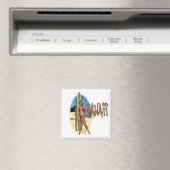 Hawaii Surfer Girl Magnet (In Situ (Geschirrspüler))